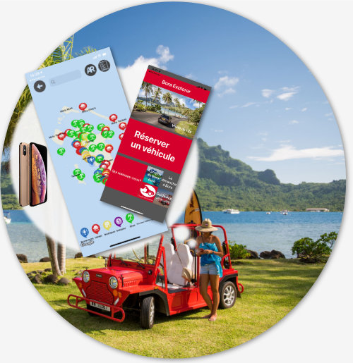 Avis Bora Bora Car, Electric Fun Car, Moped and bike rental on Bora Bora